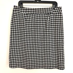 Chadwick’s Wool Blend Houndstooth Skirt Size 14